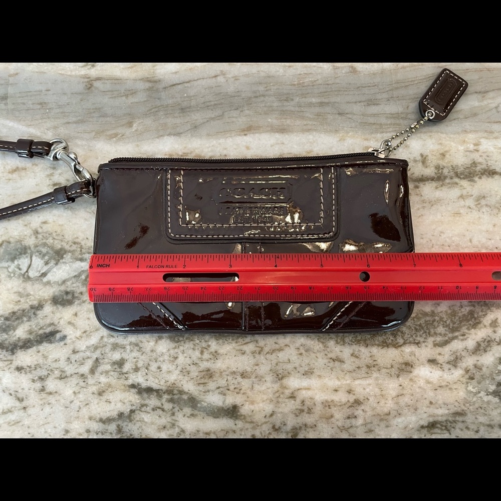 Coach Patent Leather Wristlet - Picture 8 of 9